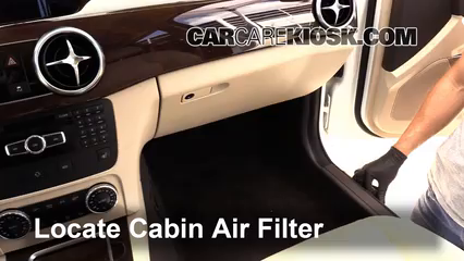 2014 Mercedes-Benz GLK350 4Matic 3.5L V6 Filtro de aire (interior) Cambio